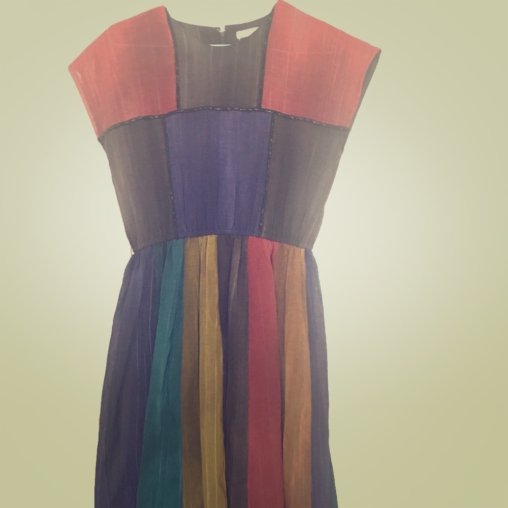 Masterpiece Patchwork Vintage dress- S/M